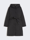 Weekend Reversible Robe Coat in Water-Repellent Twill Black